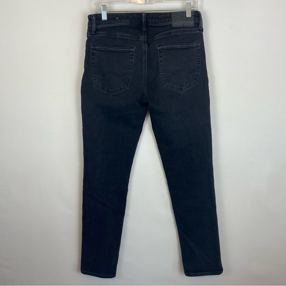 American Eagle Men’s Slim Straight Black Jeans Size 30X32 - Picture 4 of 9